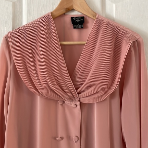 Marc Allen pink vintage blouse SIZE US 8 - Picture 2 of 6